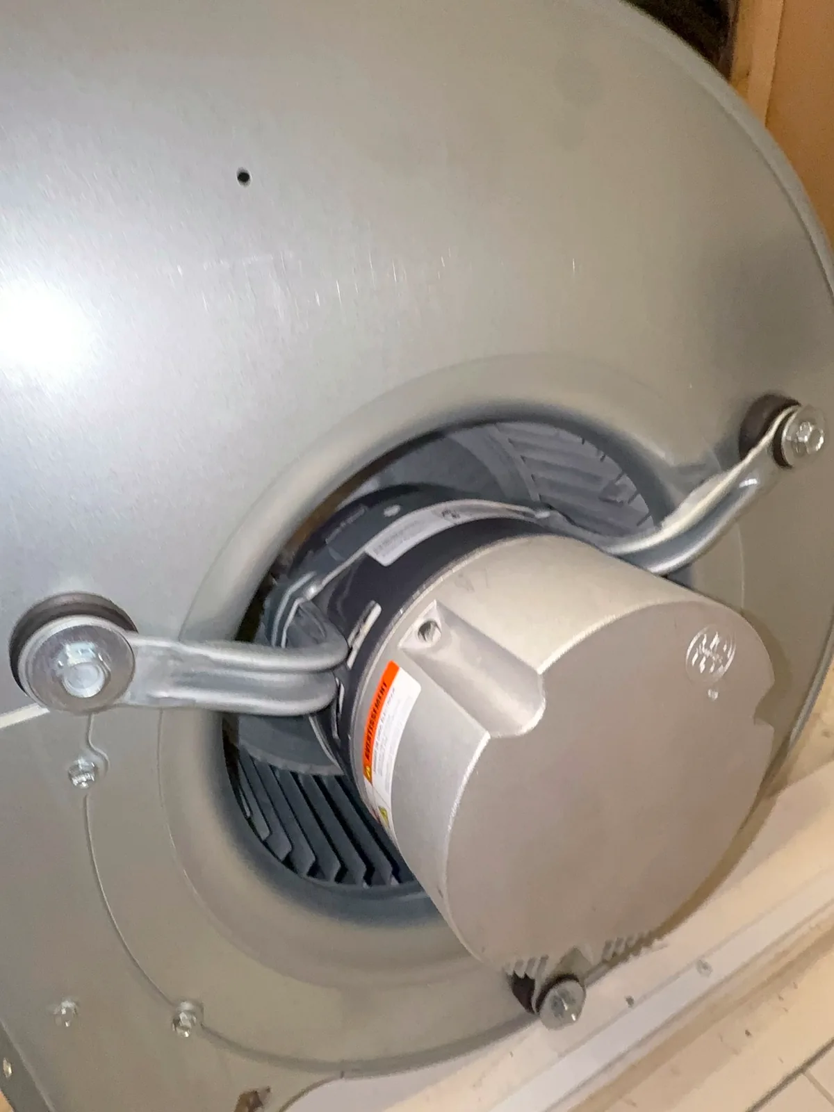 Blower motor in housing