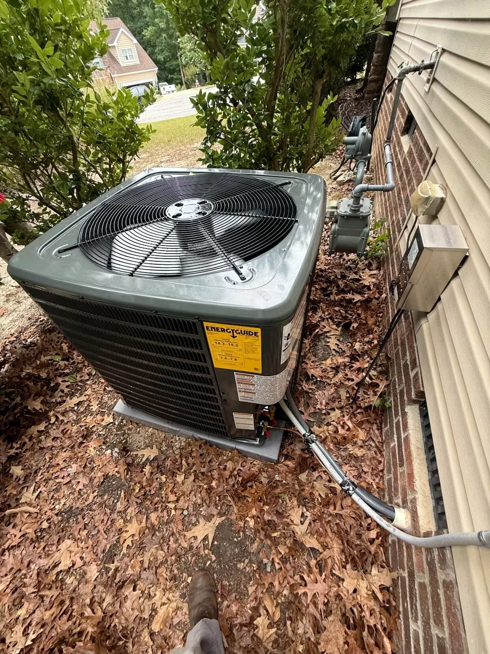 Condenser check, top view