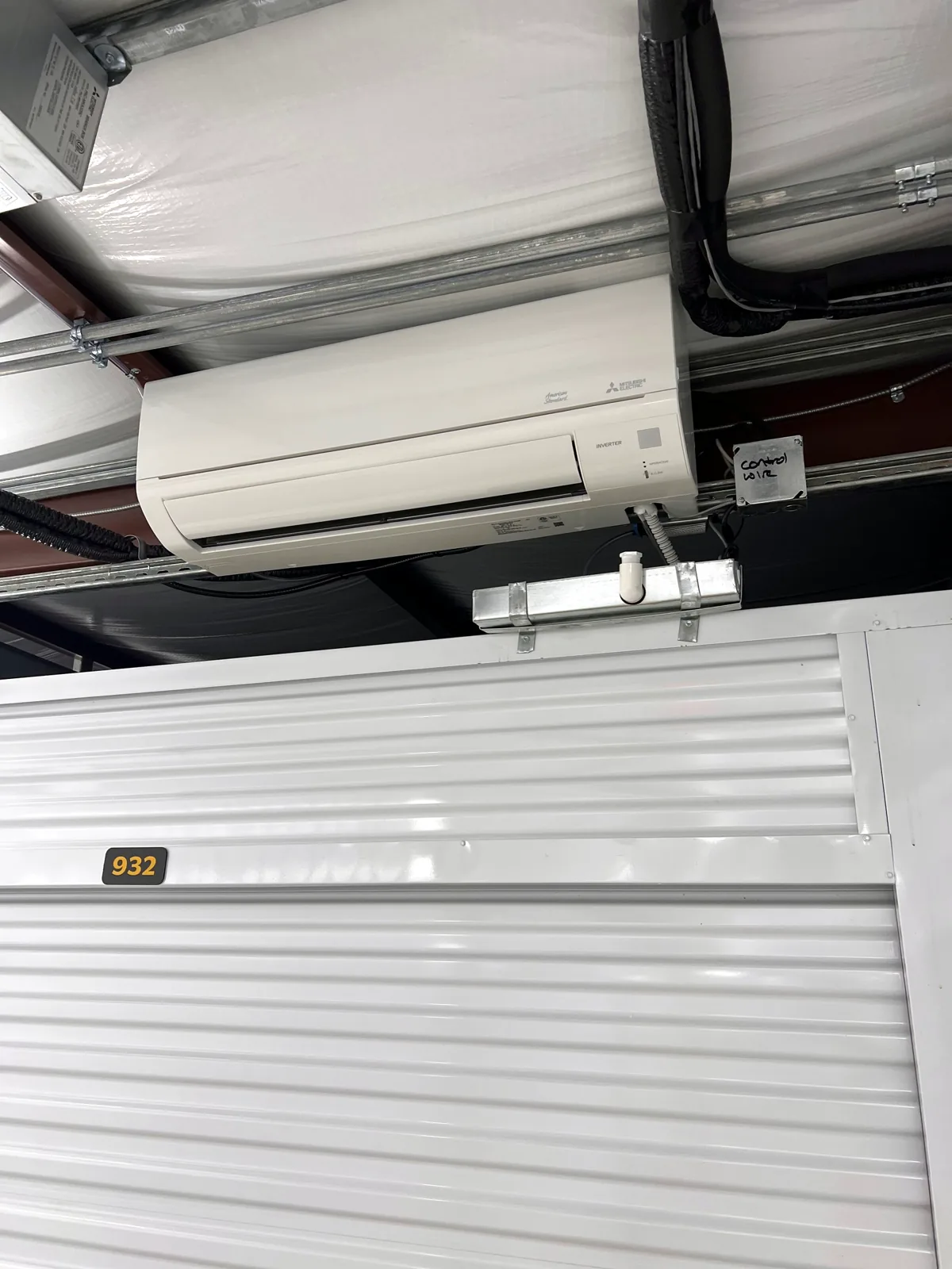 Mini-split systems maintained at a storage facility
