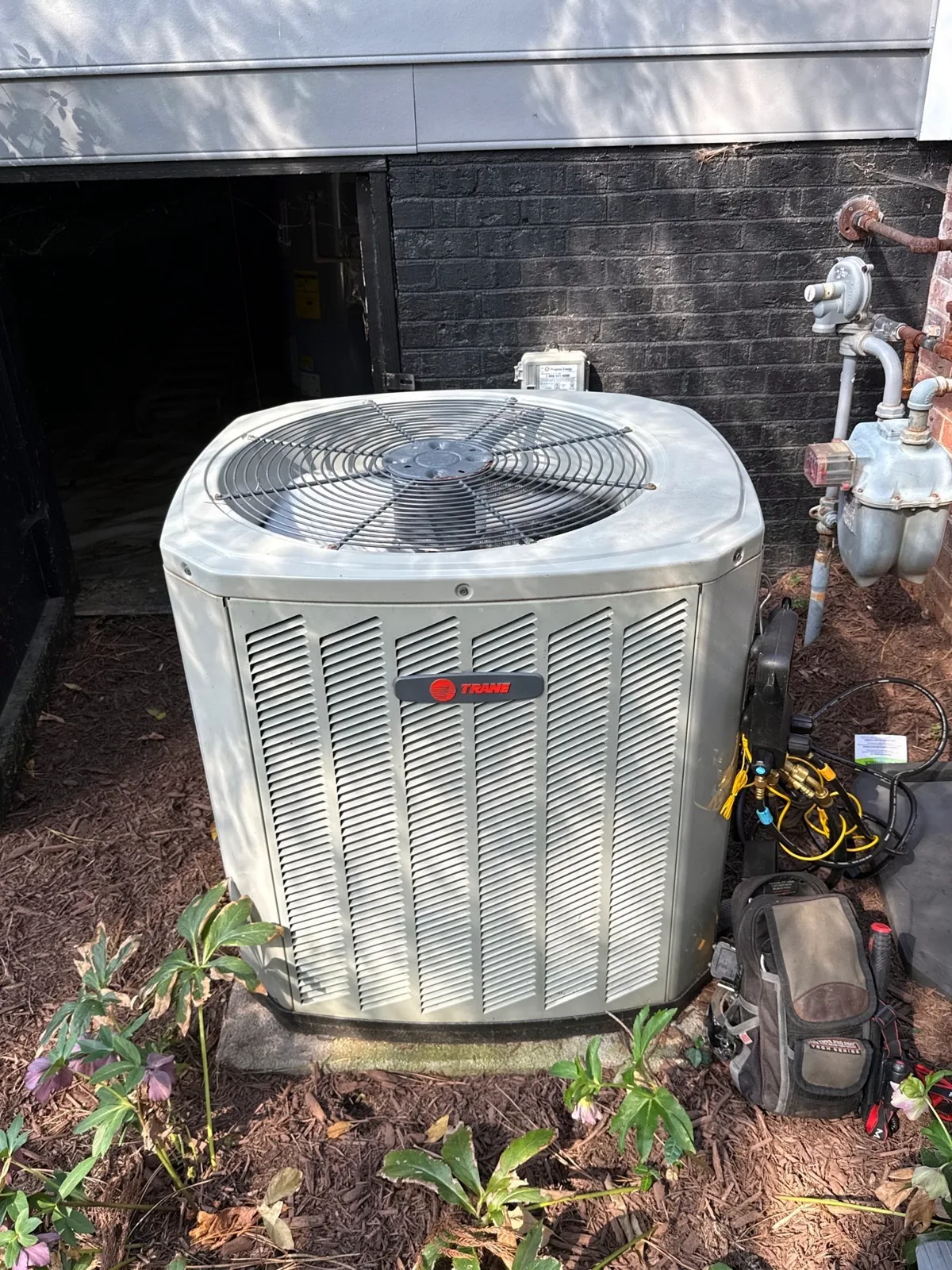 Trane condenser on a service call