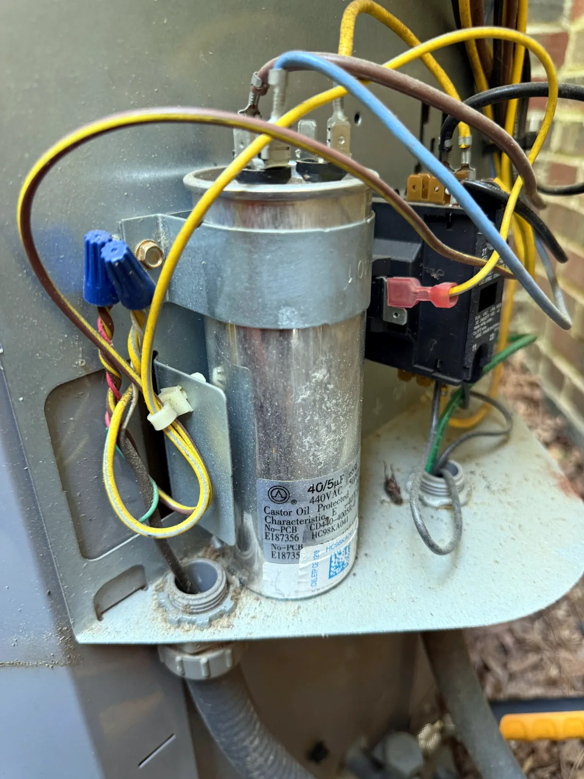 New run capacitor installed