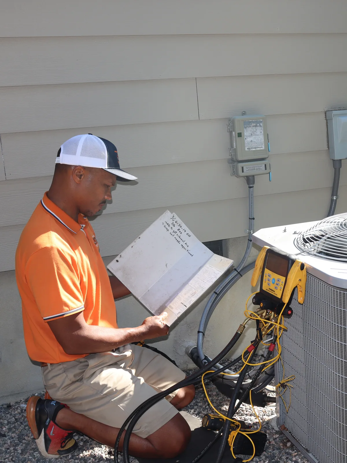 Checking the equipment schematics