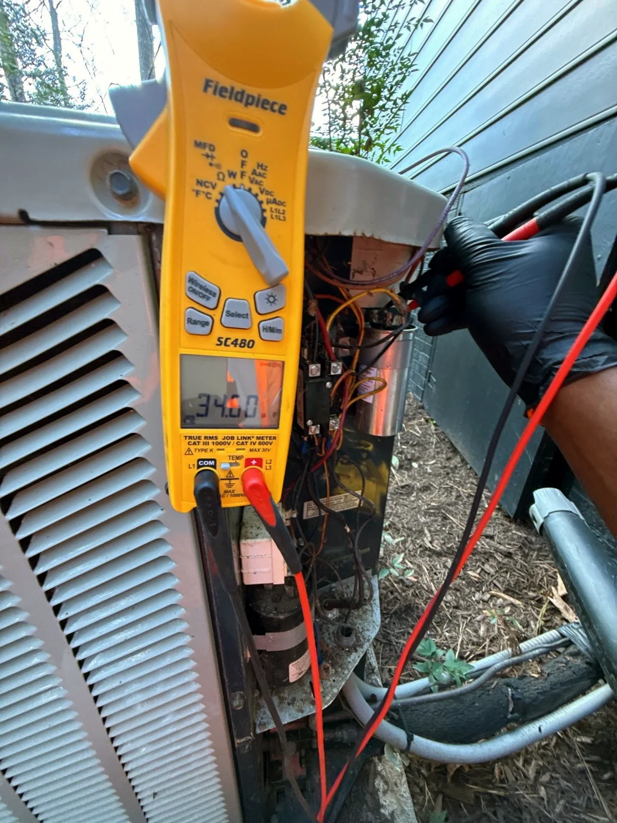 Electrical test at the unit