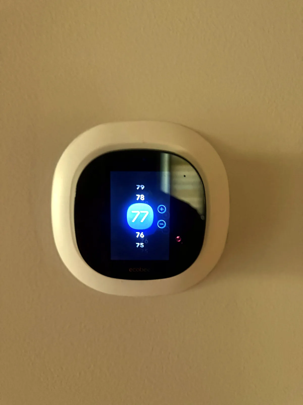 Ecobee smart thermostat, configured