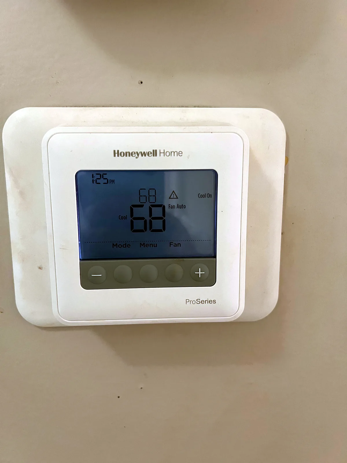 Honeywell thermostat checked and set