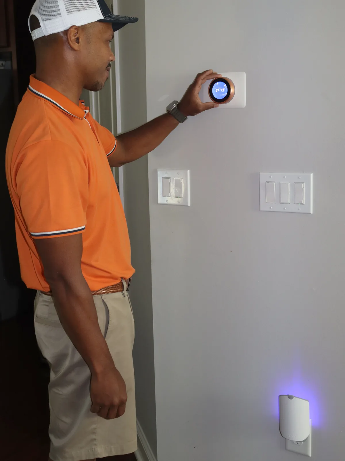 Verifying a smart thermostat after service